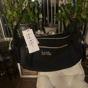 Nicole Miller Black Shoulder Bag